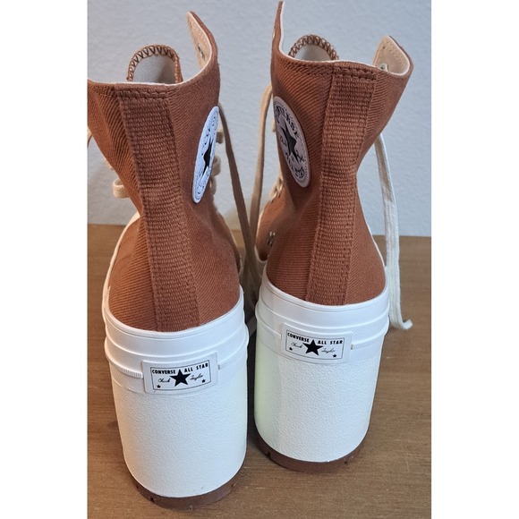 Converse Chuck Taylor All Star Lift Hi Brown Platform Boots Men 9.5 Women 11.5 - Picture 3 of 8